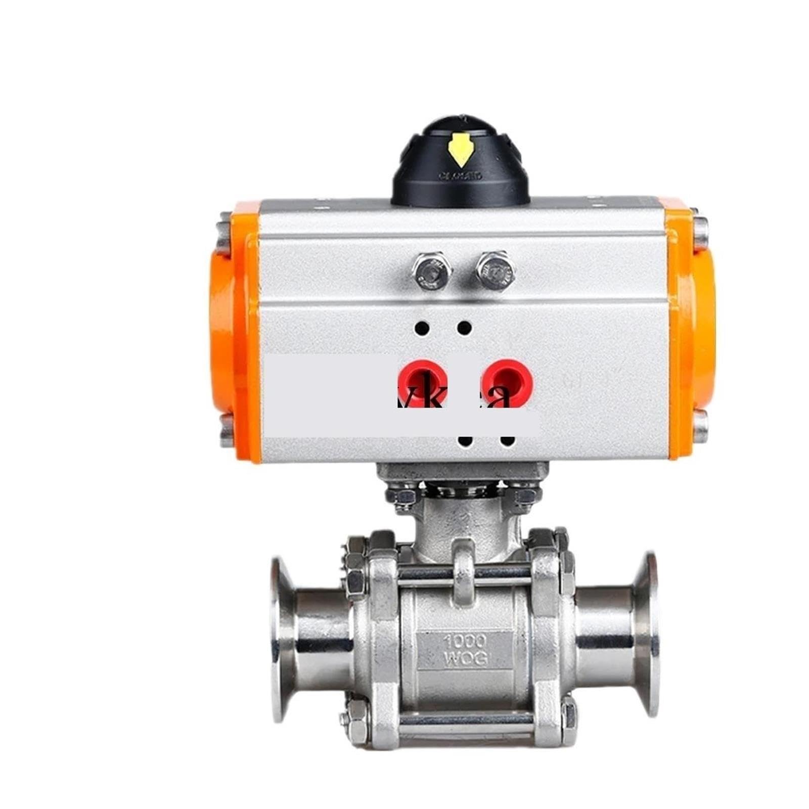 Valvola a sfera pneumatica a ghiera con diametro esterno Tri-Clamp da 1/2" 25,4 mm