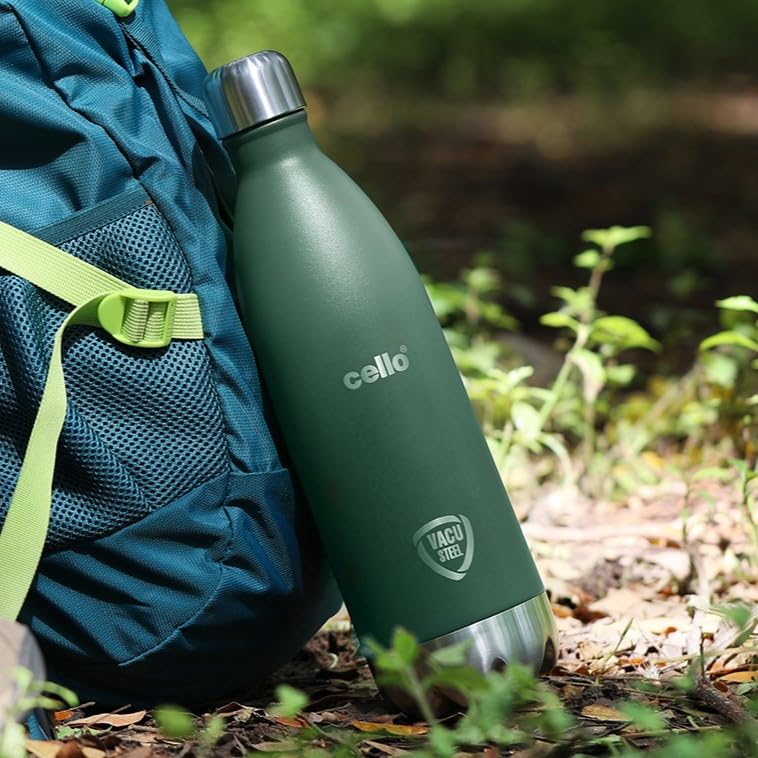 Cello Swift Flask insulated water bottle India 2026 SS304 Thermoseal copper coating 24 hour hot cold sweat proof Rs 649 honest review