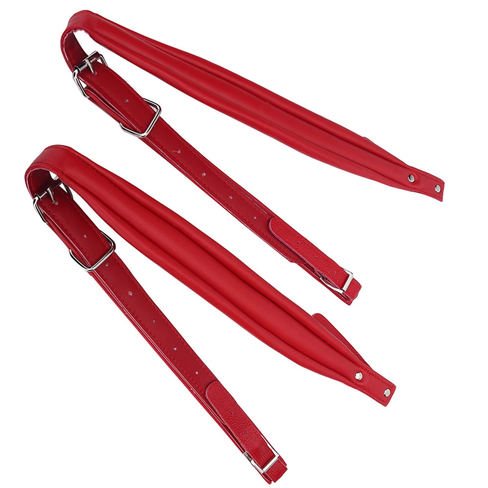Tracolla per Fisarmonica Regolabile 16-120 Bassi, Cinghie in PU Impermeabili con Imbottitura, Kit Replacement Rosso