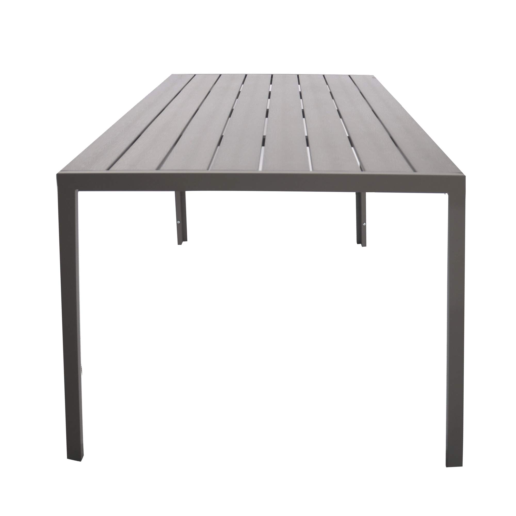 Buy LuckyerMore Patio Dining Table Outdoor Metal Table Aluminum