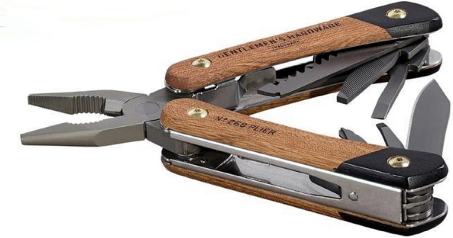 Wood-Handled Multi-Tool,12-in-1, Pliers