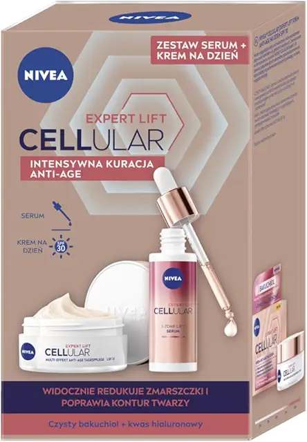 Kit Nivea Cellular Expert Lift: Crema de Día y Sérum Antiarrugas