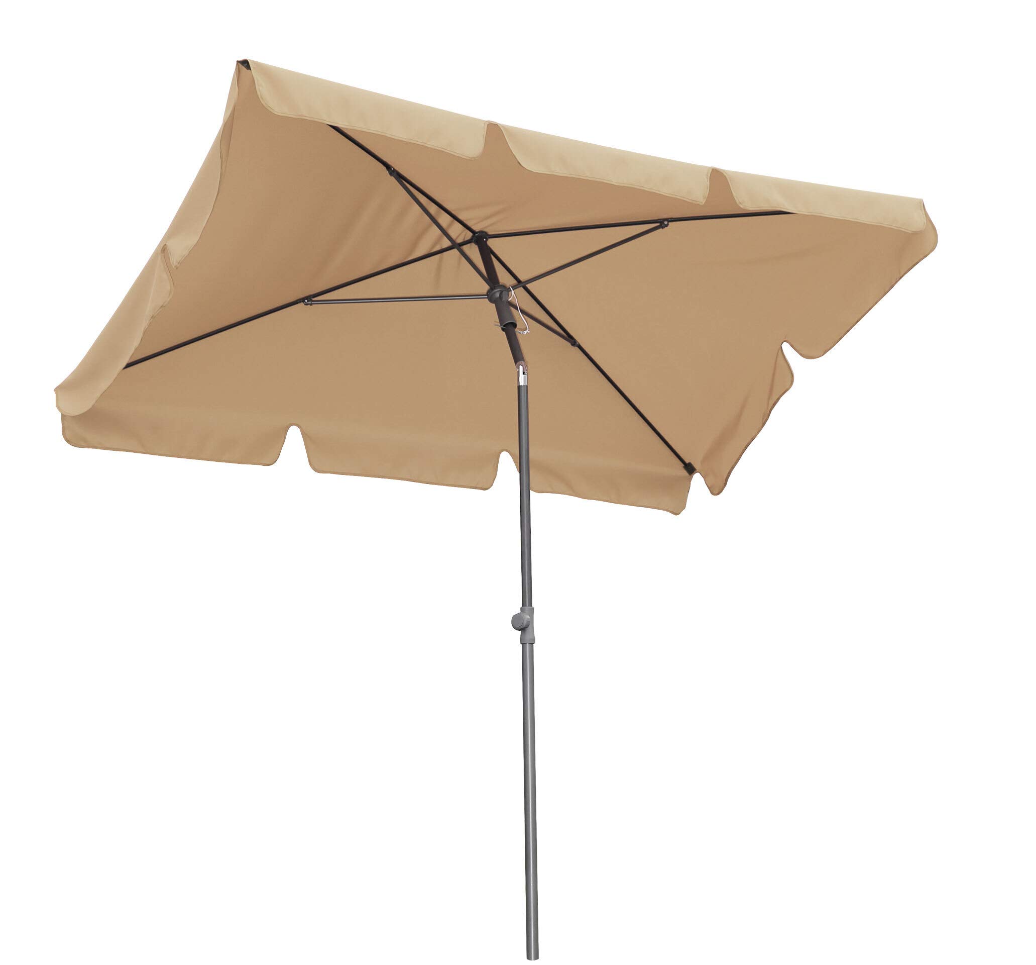 QUICK STAR Parasol de Balcon rectangulaire 2 x 1,25 m avec Housse de Protection