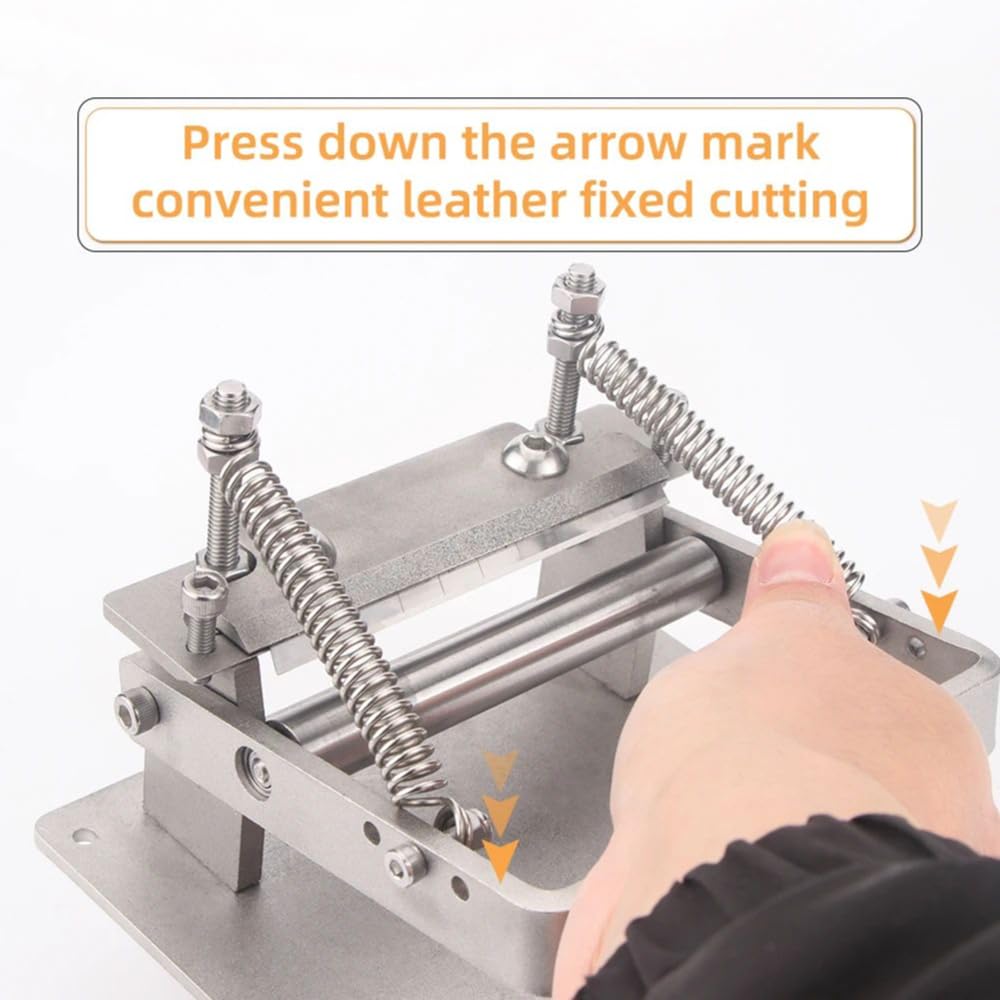 Máquina de Pala de Cuero,Cuero Craft Skiver Machine,Pala Piel Skiving máquina, Cortador manual de cuero ancho de corte: 15 cm, espesor ajustable pelador de cuero para el procesamiento de cuero