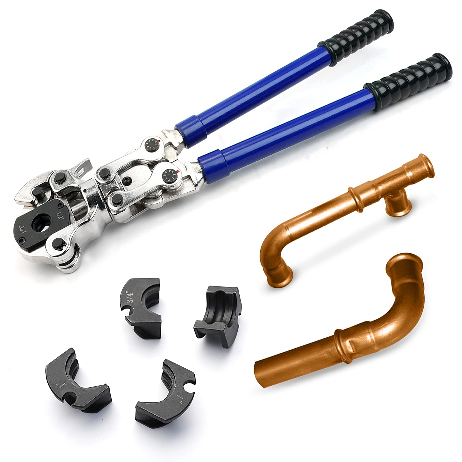 Buy ATOLS 1632AF Copper Tube Fittings Crimping Tool with 1/2, 3/4 and 1