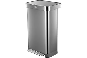 Upella 50L/13 Gallon Rectangular Step Trash Can