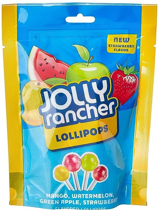 Jolly Rancher Lollipops 63 gm (Pack of 10)