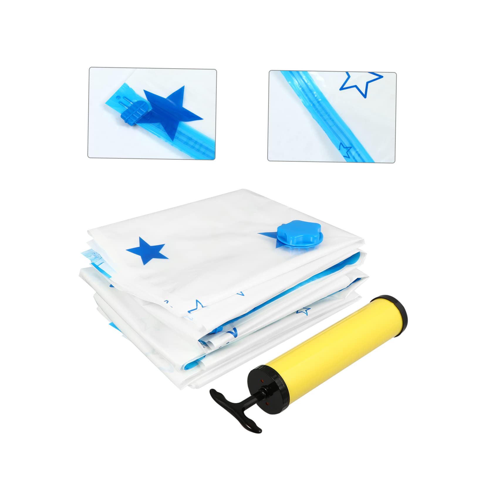 2 Juegos de Bolsa de Almacenamiento de Ropa de Cama, Bolsa de Almacenamiento de Manta de Ropa Grande, Bolsa de Almacenamiento de Ropa de Cama al vacío, Bolsa de clasificación, Bol