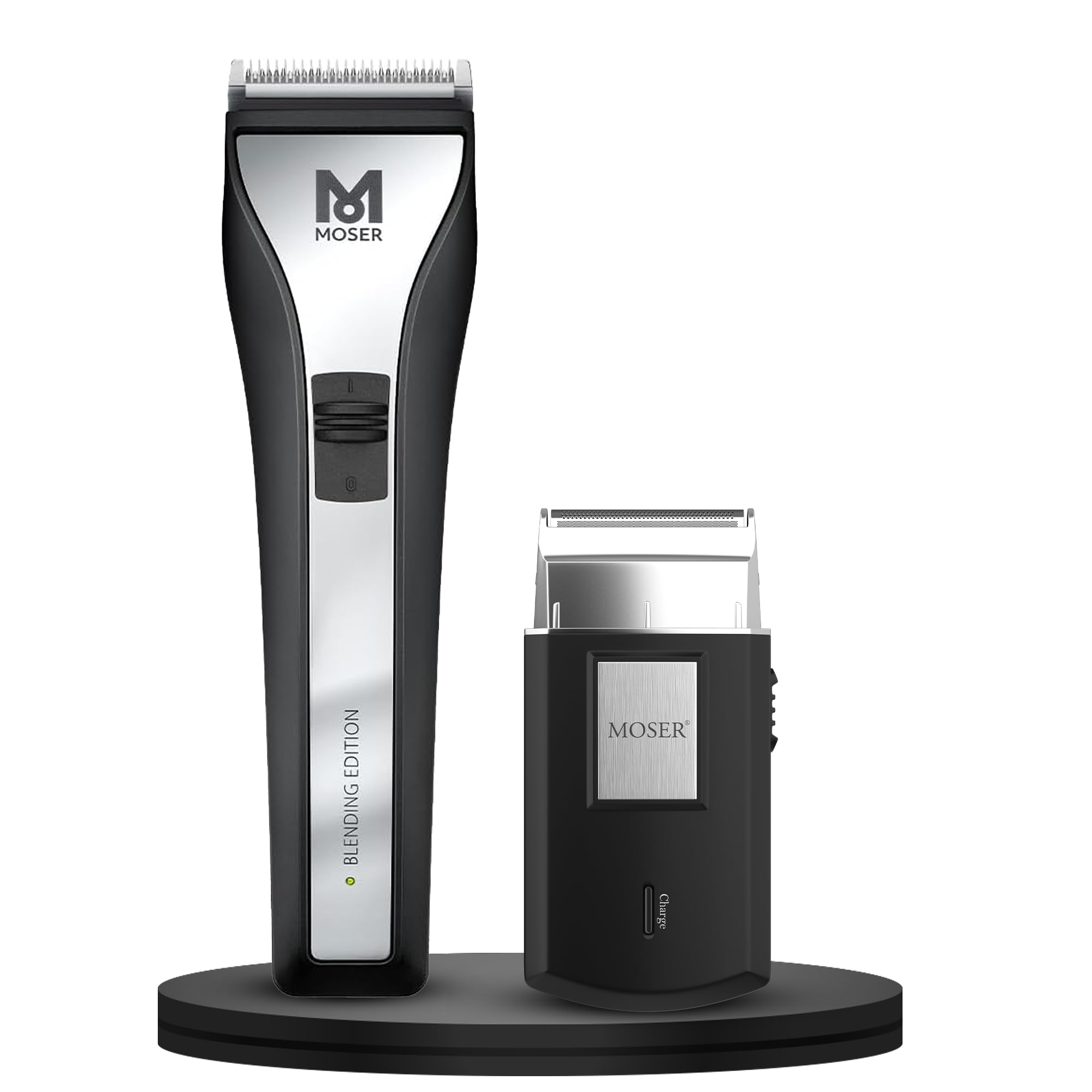 Chrom2Style Blending Edition Professional Hair Clipper & Rechargeable Travel Shaver for Men Combo (Made in Germany) | Precision Blades | Quick-Change Blade System (1877-0152 + 3615-0052B)