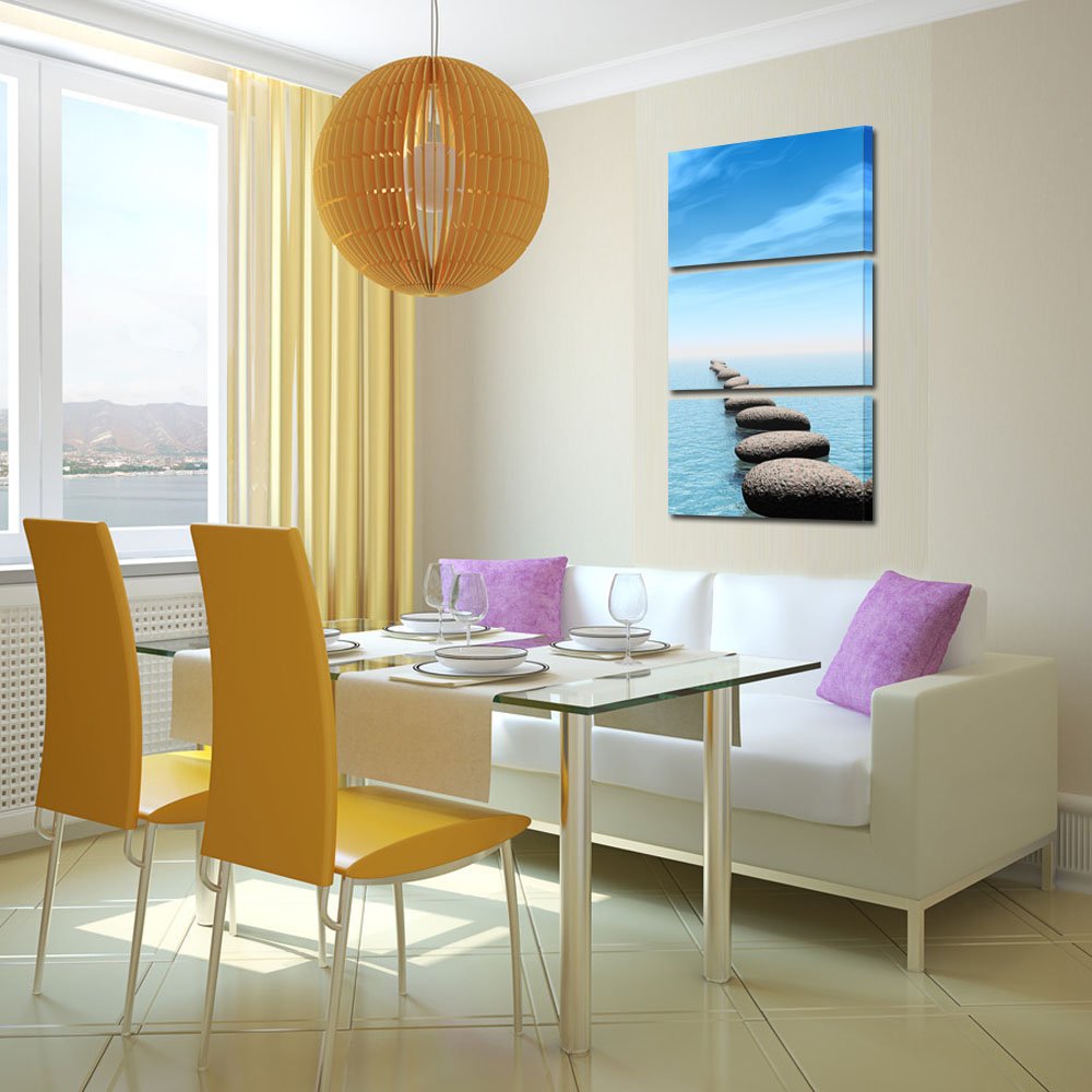 Amazon.com: KREATIVE ARTS - Zen Stone Canvas Wall Art