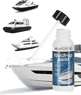 Boat Paint White Touch Up Pen High-Gloss Marine Topside Bottom Enamel Paint for Boats, Wood, Aluminum, Metals for Boat Chip & Scratch Repair 30ML