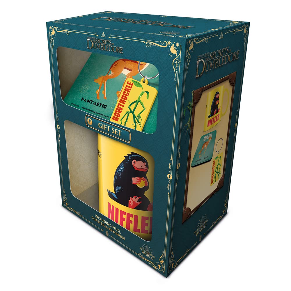 Pyramid International Unisex Fantastic Beasts The Secrets Of Dumbledore Tasse, Untersetzer und Schlüsselanhänger