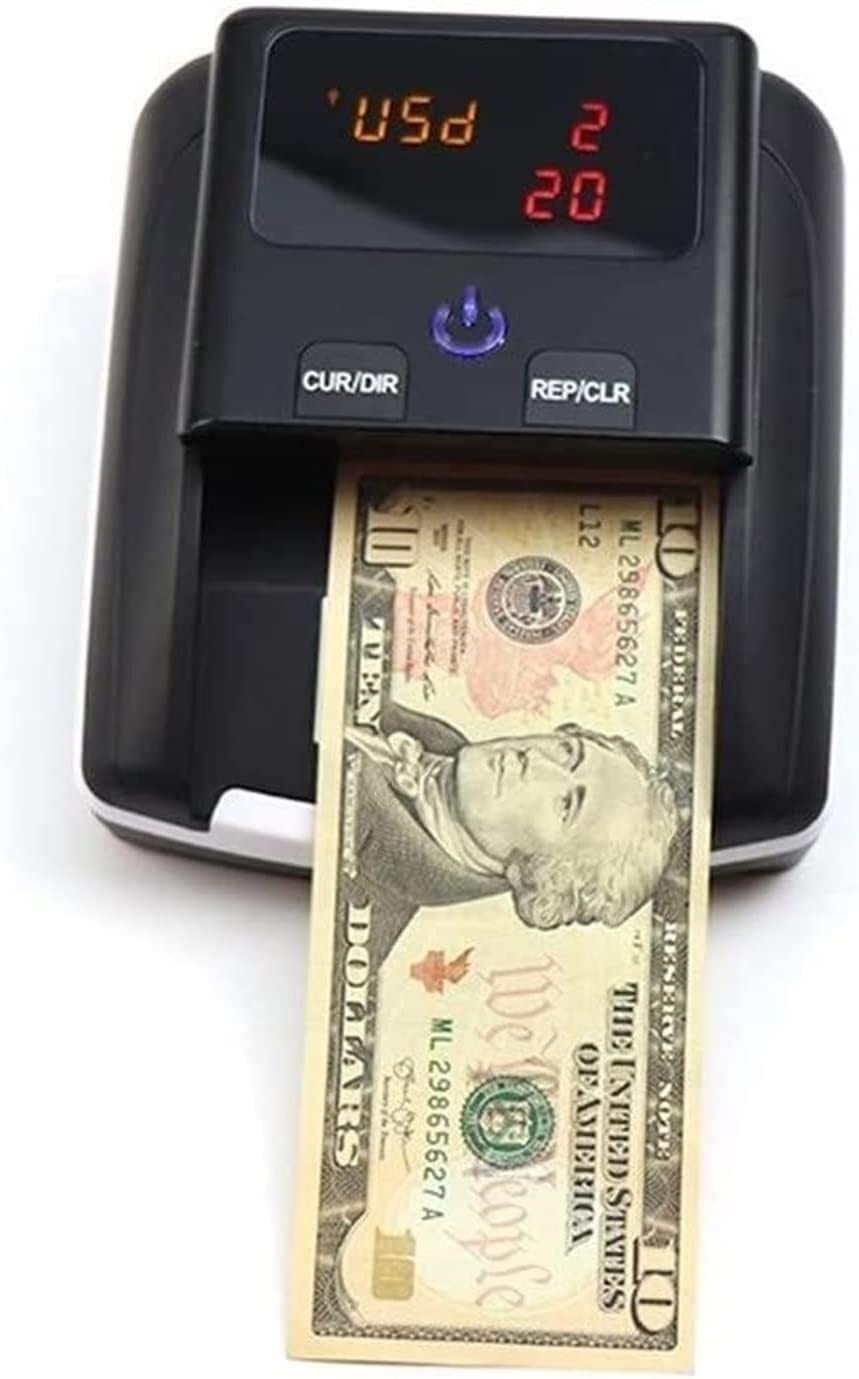 Przenośna liczarka pieniędzy z wielonarodowym wykrywaczem walut, kompaktowa liczarka banknotów klasy biznesowej, automatyczna weryfikacja rachunków