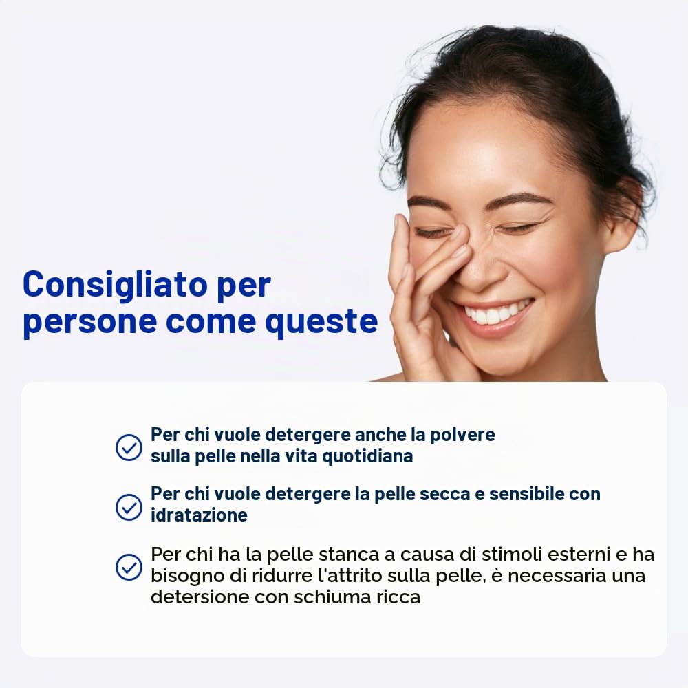 Real Barrier Cream Cleansing Foam 120ml, Schiuma detergente viso idratante delicata a base di amminoacidi senza solfati, detergente per la protezione della barriera cutanea con ceramide