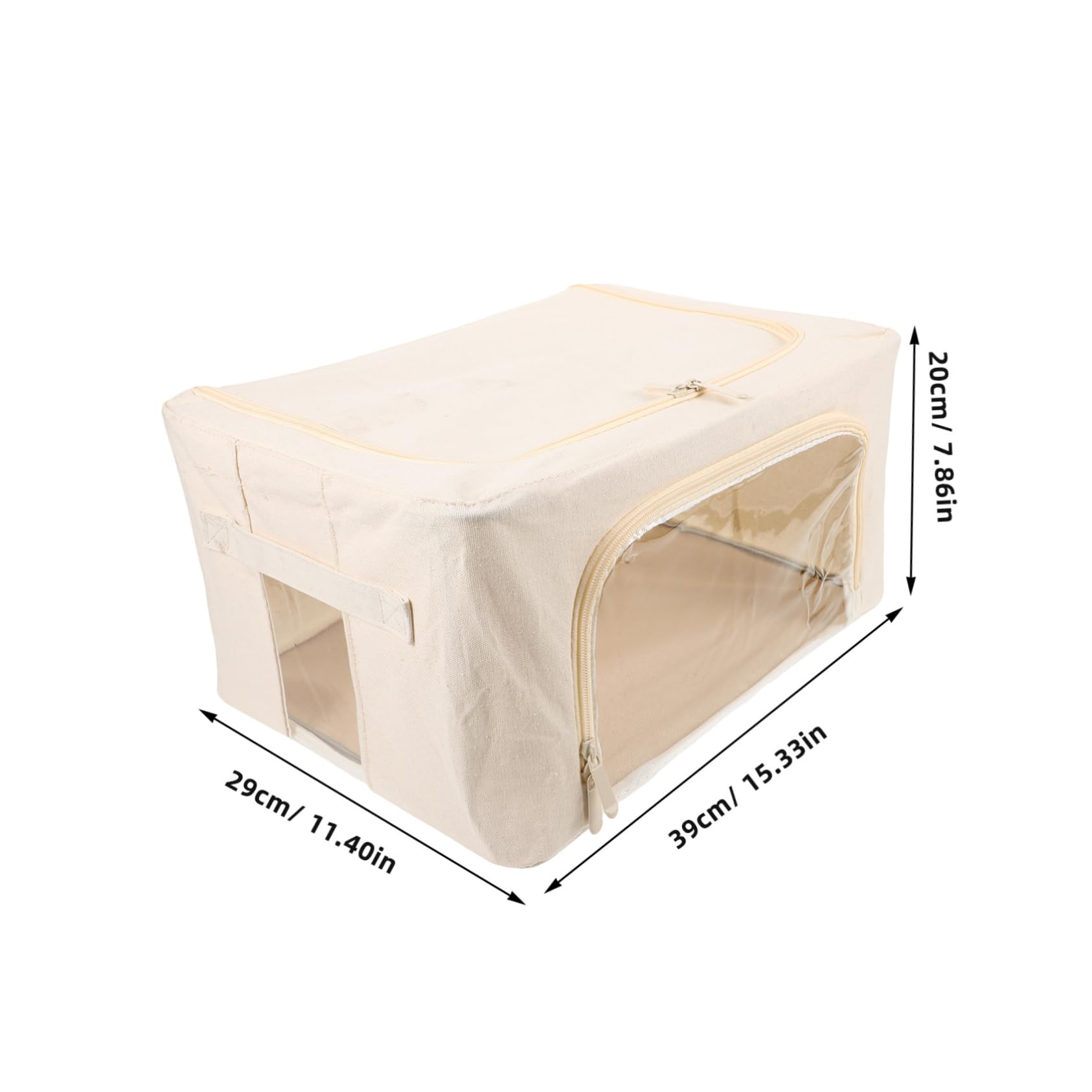 Cabilock Borsa Portaoggetti Pieghevole Per Riporre Trapunte Coperte e Vestiti Grande Capacità Finestra Trasparente Facil Usare Riporre