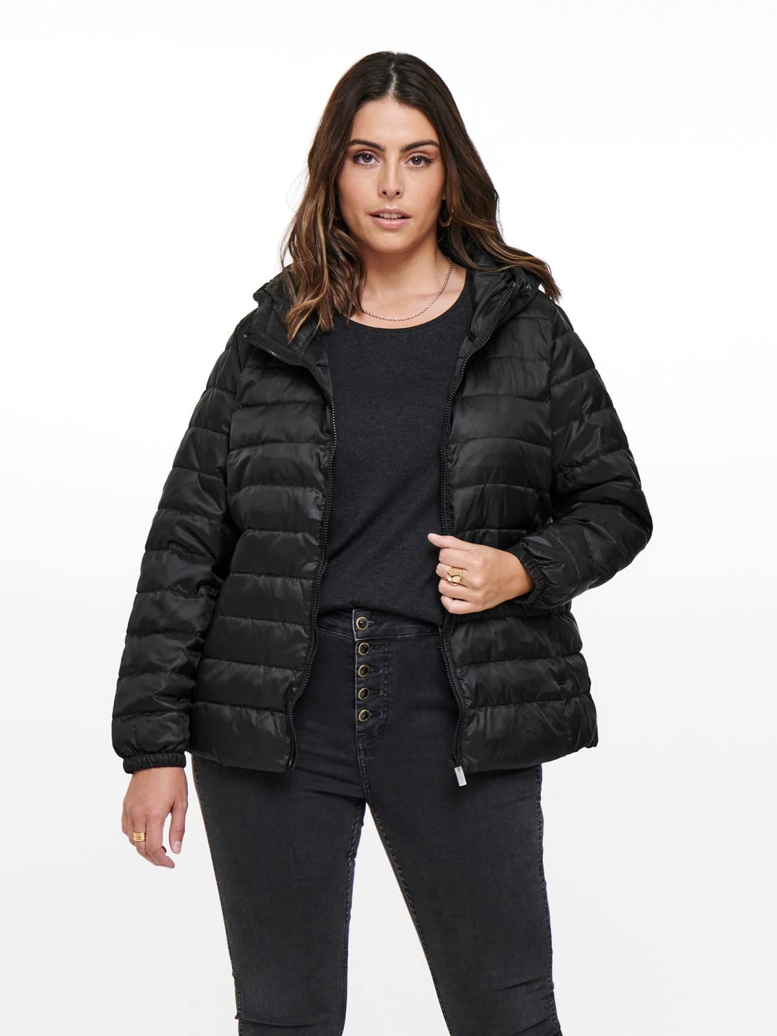 ONLY CARMAKOMA Cartahoe - Giacca Con Cappuccio Trapuntato, Otw Giacca trapuntata Donna