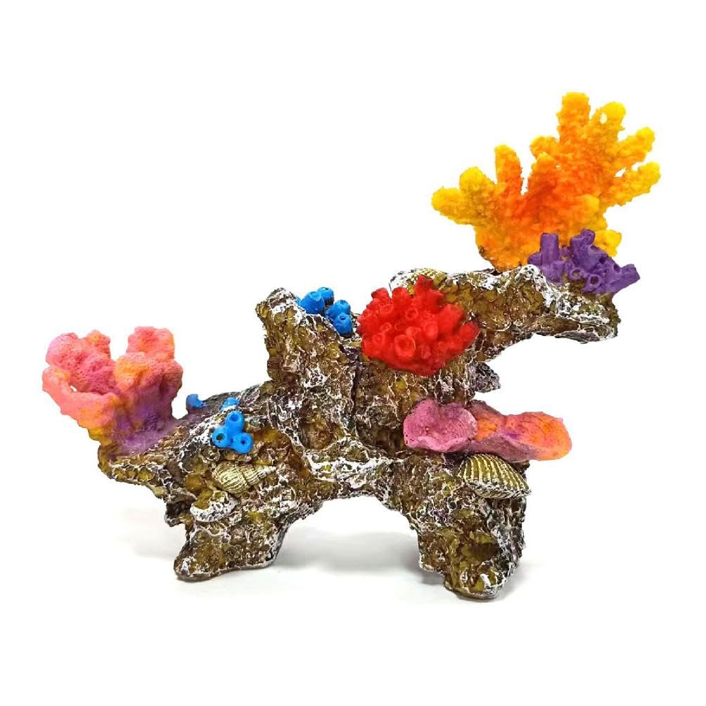 Décoration récif corail en résine artificielle pour aquarium réaliste DIY