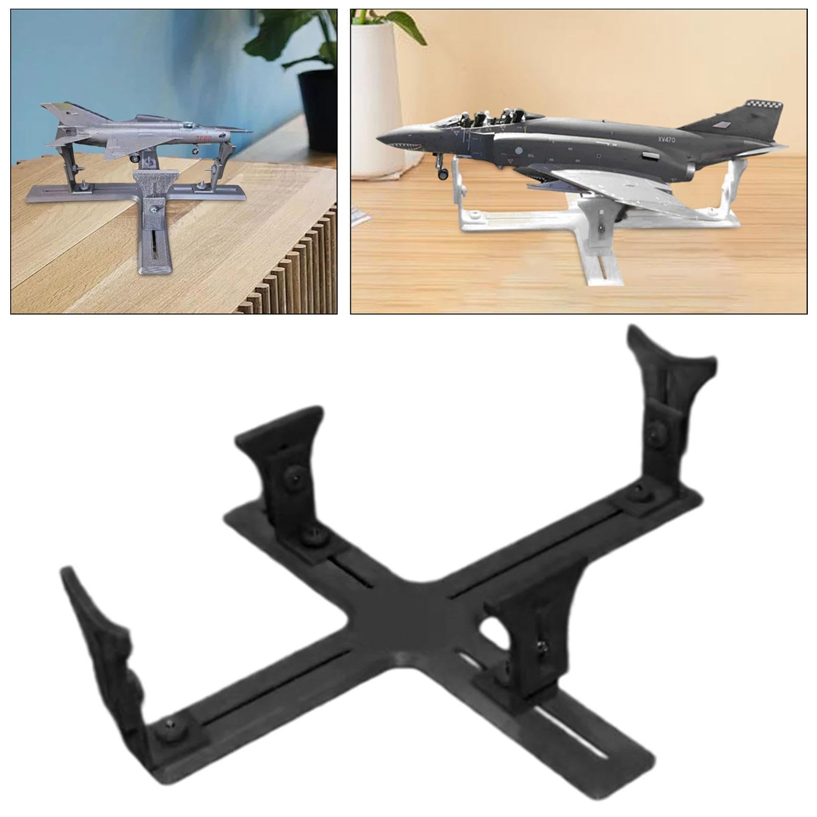 Soporte para Pintar Maquetas de Aviones, Herramienta Auxiliar, Plantilla Universal Profesional para La Construcción de Maquetas, Estante para Pintura, Negro