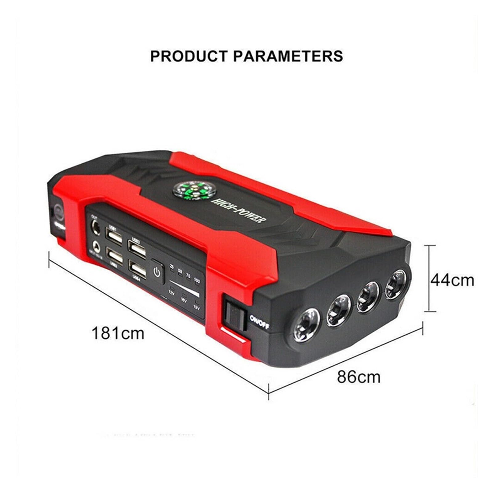 Urządzenie Do Uruchamiania Awaryjnego Samochodu Power Bank 200-600A Przenośna Ładowarka Wzmacniacz Samochodowy 12V Automatyczne Urządzenie Rozruchowe Akumulator Awaryjny Rozruch Samochodu Szybkie I Wy
