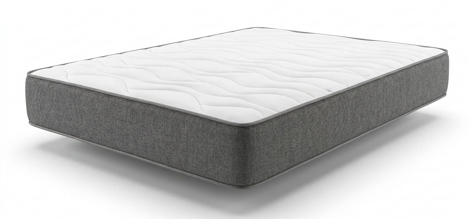 Colchón Viscoelástico 105x190 cm Silver | Núcleo HR de Soporte | Transpirable y Anatómico | Soporte Estable y Confort Adaptable | Fabricado en España | Altura 22 cm | colchón 105x190