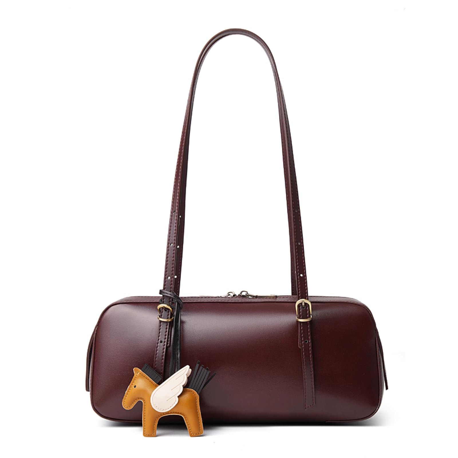 Frizione Donna Borsa A Traccia delle Ascelle Donne, Elegante in Stile Cuscino, da Pendolare Quotidiana-Wine Coffee