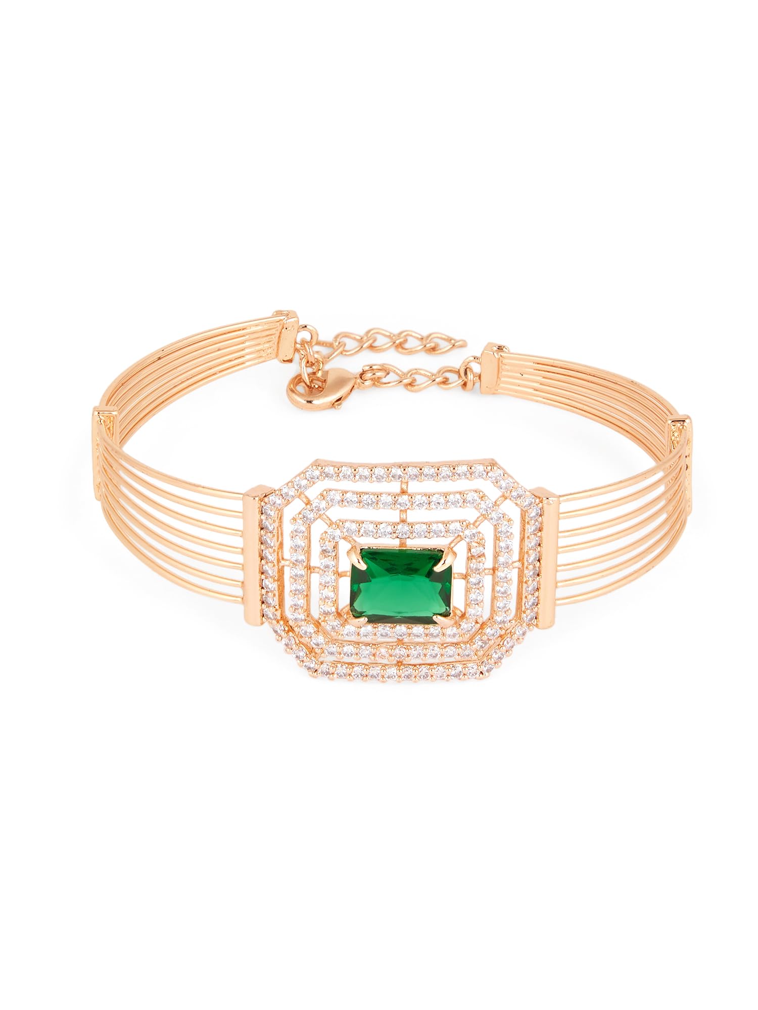 See full amazon price history chart for ZAVERI PEARLS Green Dazzling Cubic Zirconia Contemporary Bangle Style Kada Bracelet For Women-ZPFK18326 ZAVERI PEARLS Green Dazzling Cubic Zirconia Contemporary Bangle Style Kada Bracelet For Women-ZPFK18326 (B0D8TKHW53) Amazon Price History, Amazon Price Tracker