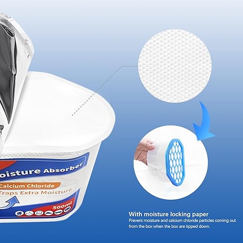 Miniatura 4 de Vacplus Paquete de 16 absorbentes de humedad, 10.5 onzas, cajas absorbentes de humedad que atraen la humedad extra de tu baño, armario, cocina,