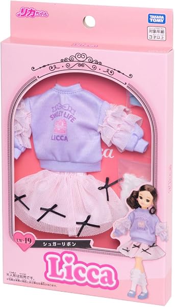 タカラトミー(TAKARA TOMY) リカちゃん ドレス LW-19 シュガーリボン 着せ替え おままごと おもちゃ 3歳以上 - 4