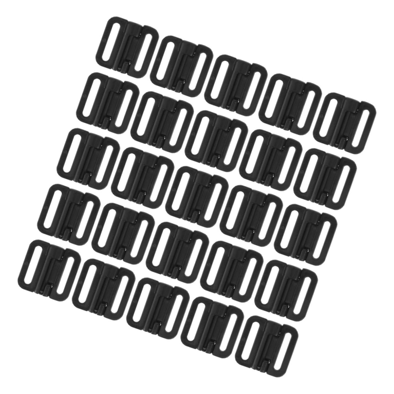 TOVINANNA 100 Sets Underwear Button Women Bra Front Clasps Bra Front Clasp Replacement Bra Clasp Buckle Bra Front Closing Clasps Breastfeeding Bra Front Clasp Women Bra Clasp Black Plastic