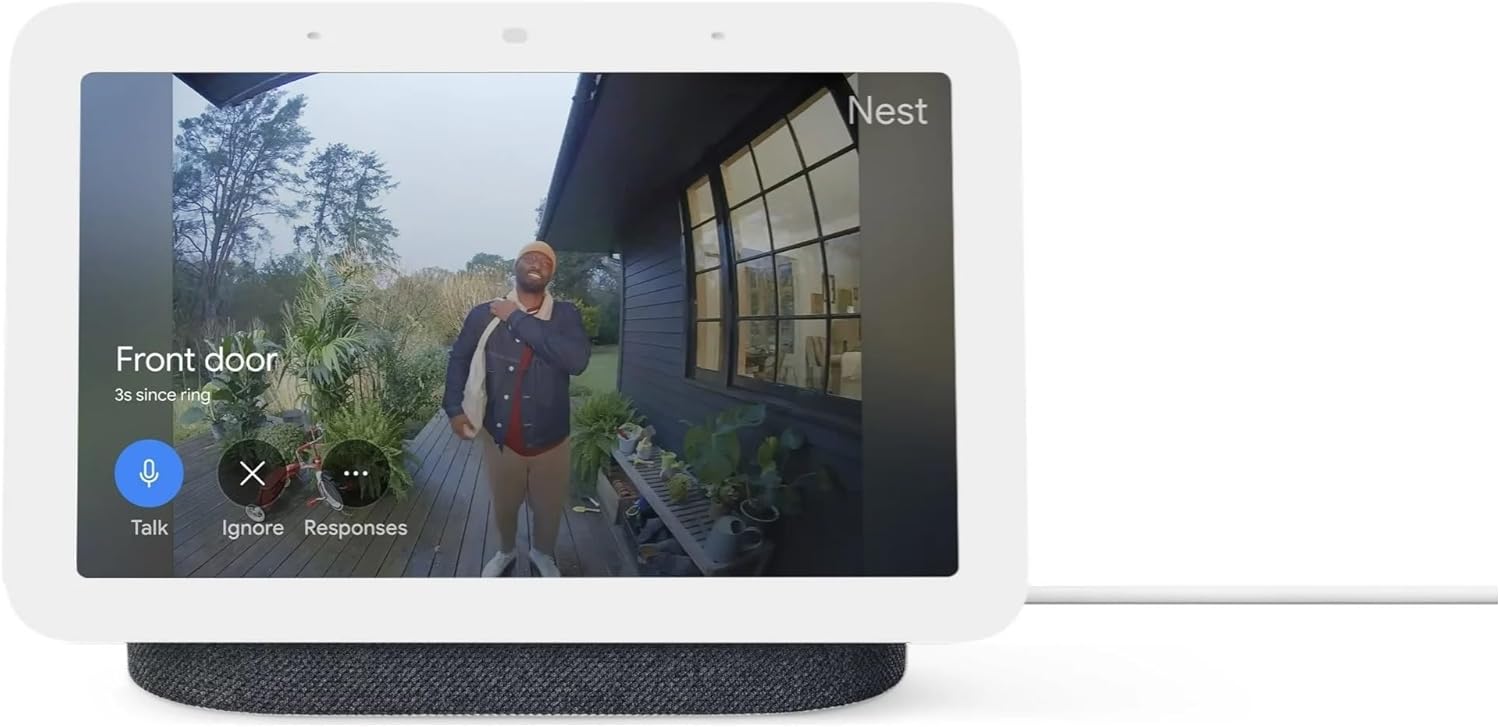 Google Nest Hub 7 Smart Display 2nd Generation with Google Assistant - Charcoal