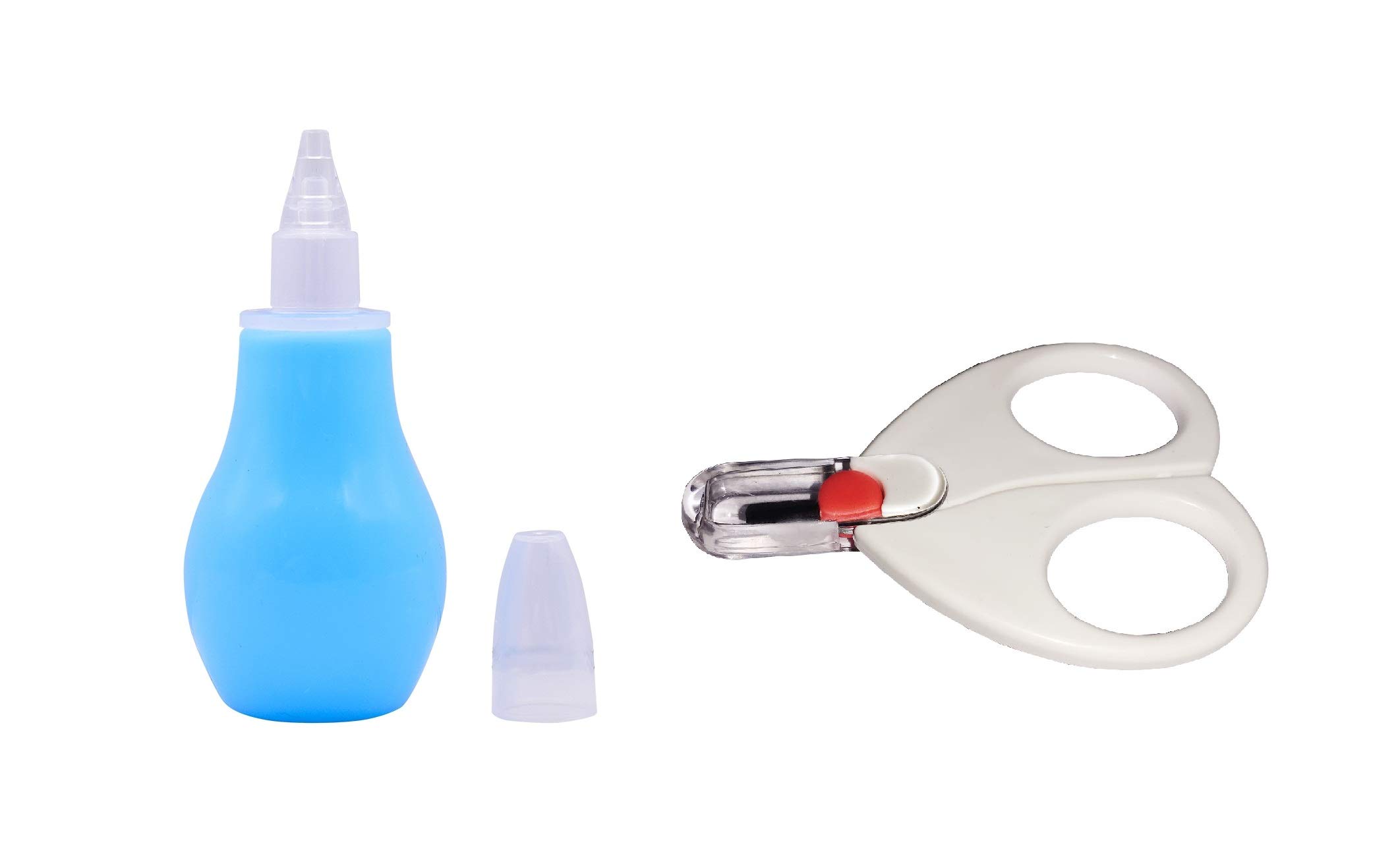 Toys Factory Baby Nose Cleaner and New Born Baby Safety Nail Scissors with Circular Cutter Head (Pack of 2) Combo Set 02-picture-26