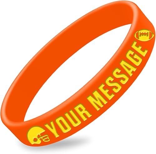 Miniatura 18 de 50Pcs Custom Silicone Wristbands Personalized Debossed Rubber Bracelets for Motivation, Party favors, Events, Birthdays, Awareness