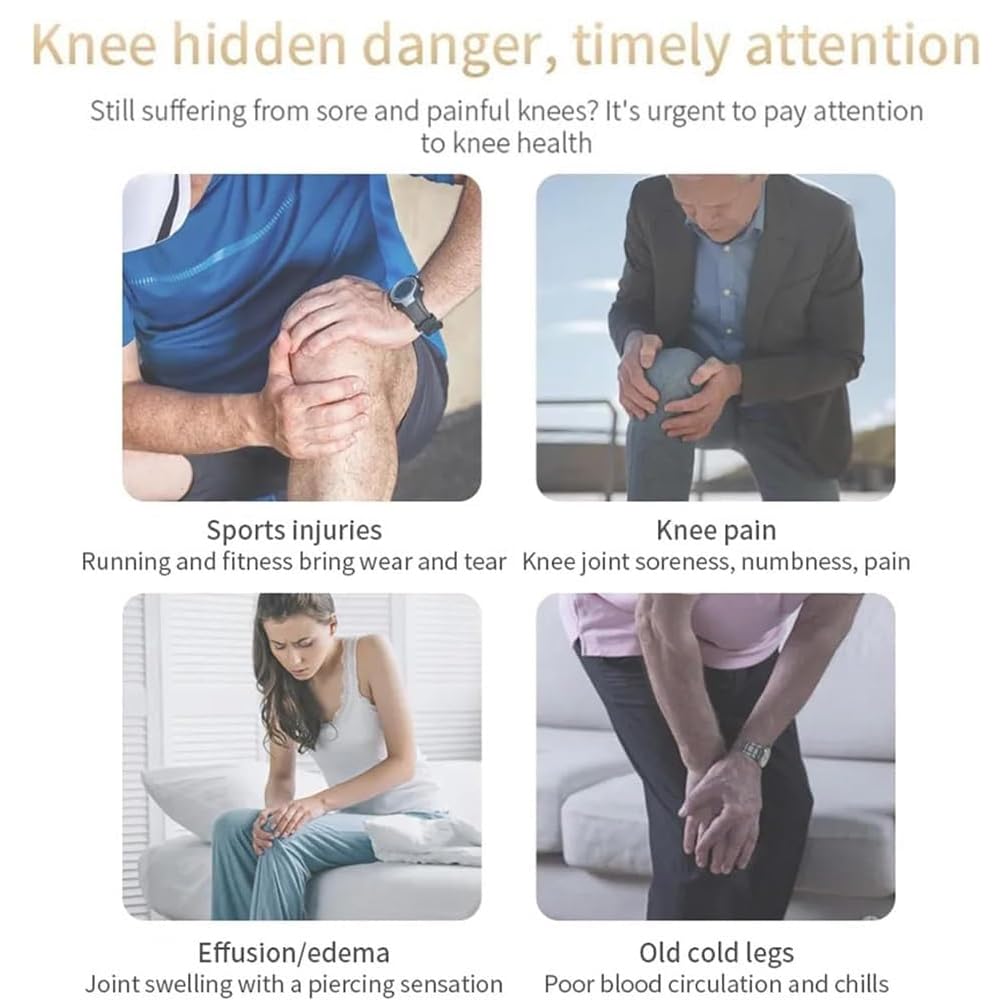 Masajeador De Rodilla Con Calor, Masajeador Multifunción Con Pantalla LED, 45/50/55℃ Compresa Caliente, 3 Modos De Vibración, Diseño Recargable, Para Alivio Del Dolor De Codo, Rodilla Y Hombro