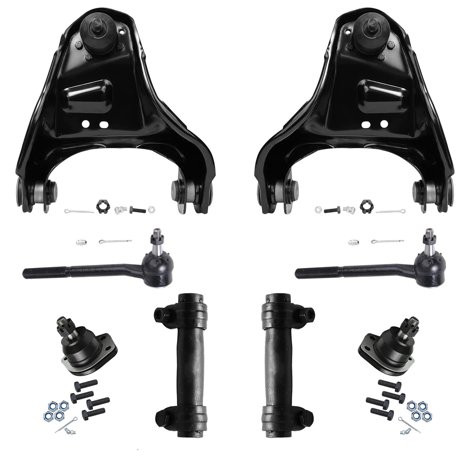 Detroit Axle - 8pc Front End Control Arms Kit for Chevy Blazer S10