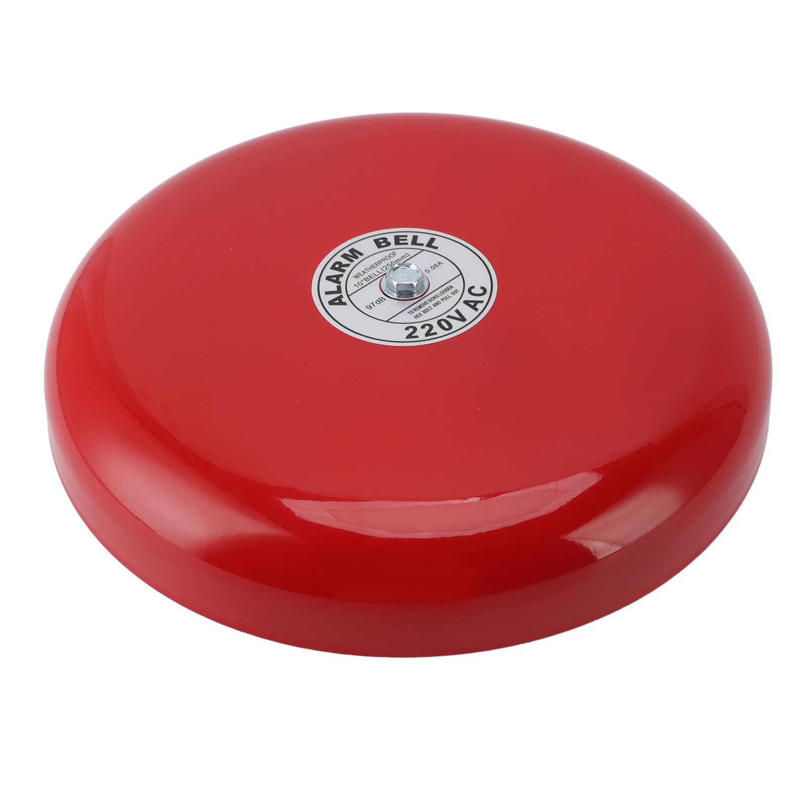 Campana de Alarma contra Incendios, Alarma de Timbre Estable Alta Sensibilidad 220 V CA Respuesta Rápida para la Escuela para el Hogar (CB-10B)