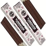 Tuberose Incense Sticks - Total 40 Insence-Sticks - Dual Pack of 20 Insense - Inciensos - Inscents - Natural Non Toxic Ingredients - Incents - Incence - Inscense - Insents