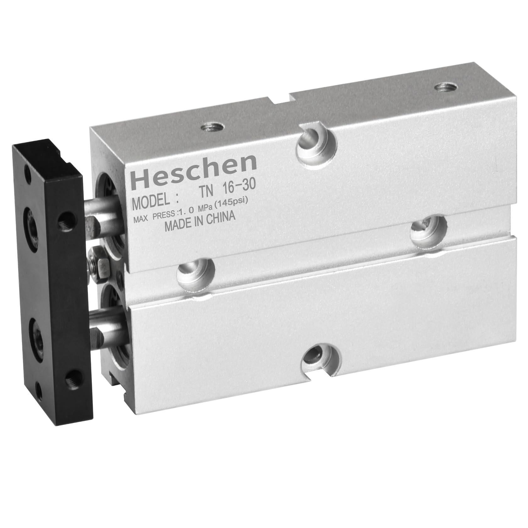 Heschen Pneumatyczny cylinder pneumatyczny, TN16-30 (TDA16-30), otwór 16 mm, skok 30 mm, dwustronny aluminiowy pneumatyczny cylinder pneumatyczny, z magnesem