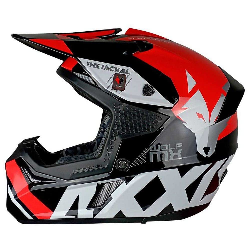 Casco De Motocross AXXIS Wolf Jackal C7 - Homologado, Talla XS