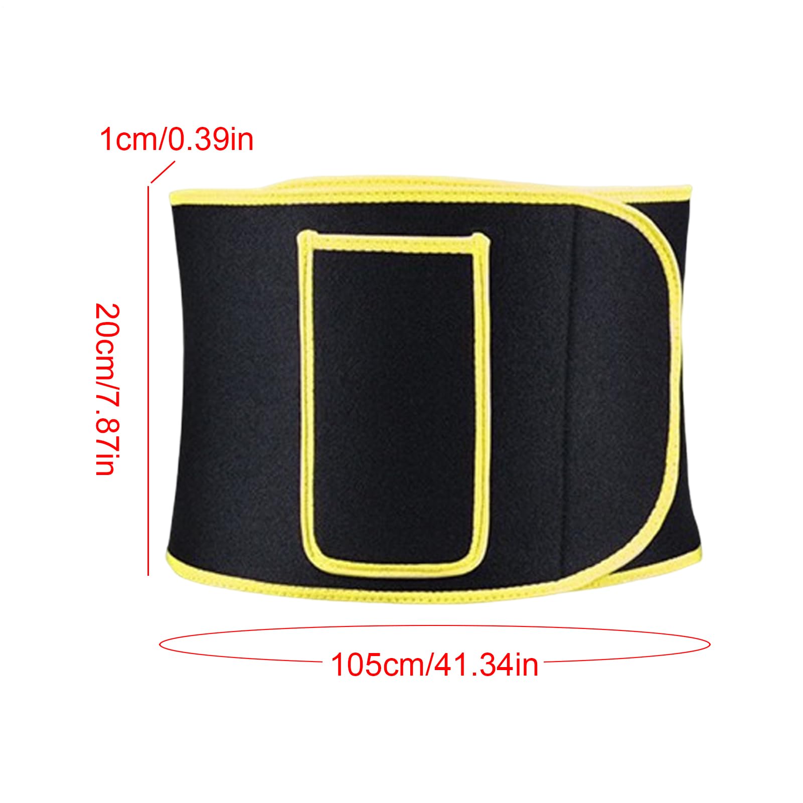 Waist Trimmer - Waist Trainer Belt For Women | Slimming Body Shaper Belt | Adjustable Women Waist Trainer With Side Pockets | Workout Accessories For Adults Men Beginners Enthusiasts