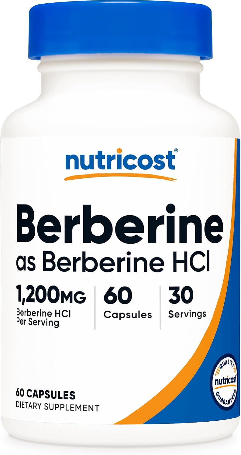 Nutricost Berberine HCl 1200mg – 60 Capsules