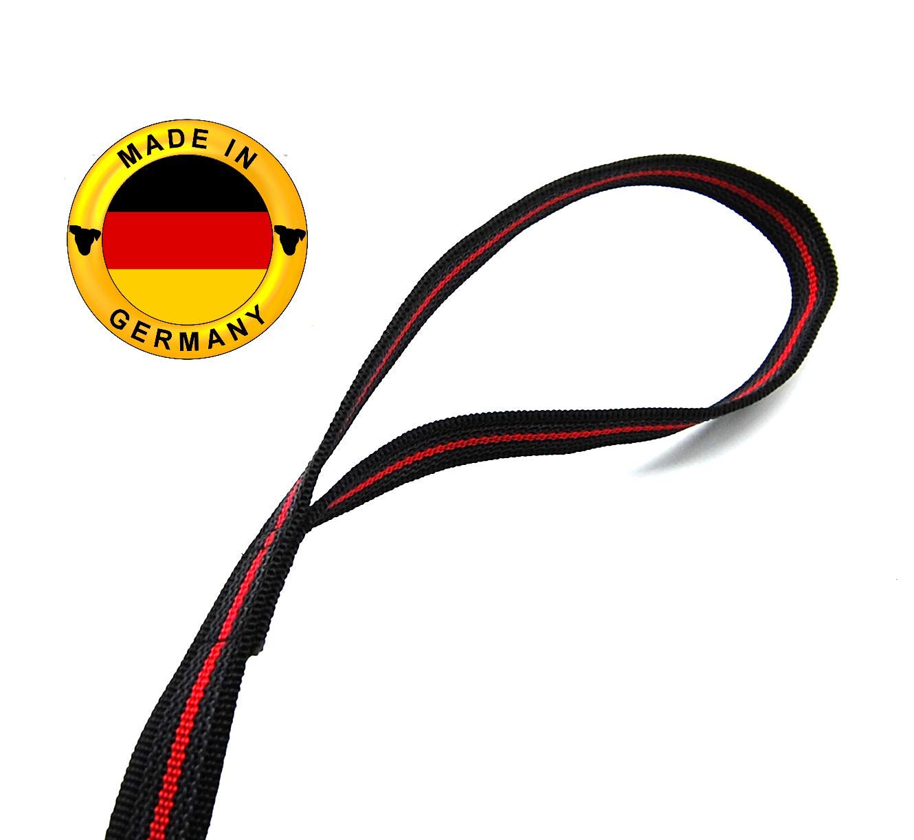 Twinkys Dog Style Gummiere Schleppleine 10 M, 20 Mm Breit, Mit Handschlaufe – Made In Germany, Für Große Hunde