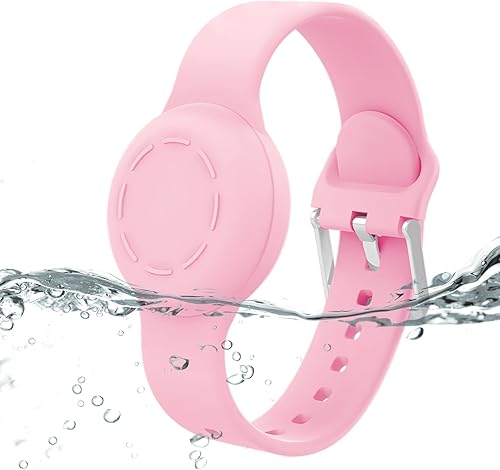 Pulsera Airtag impermeable para niños, pulsera de silicona compatible con Apple Air Tag funda de soporte oculta, rastreador GPS antipérdida