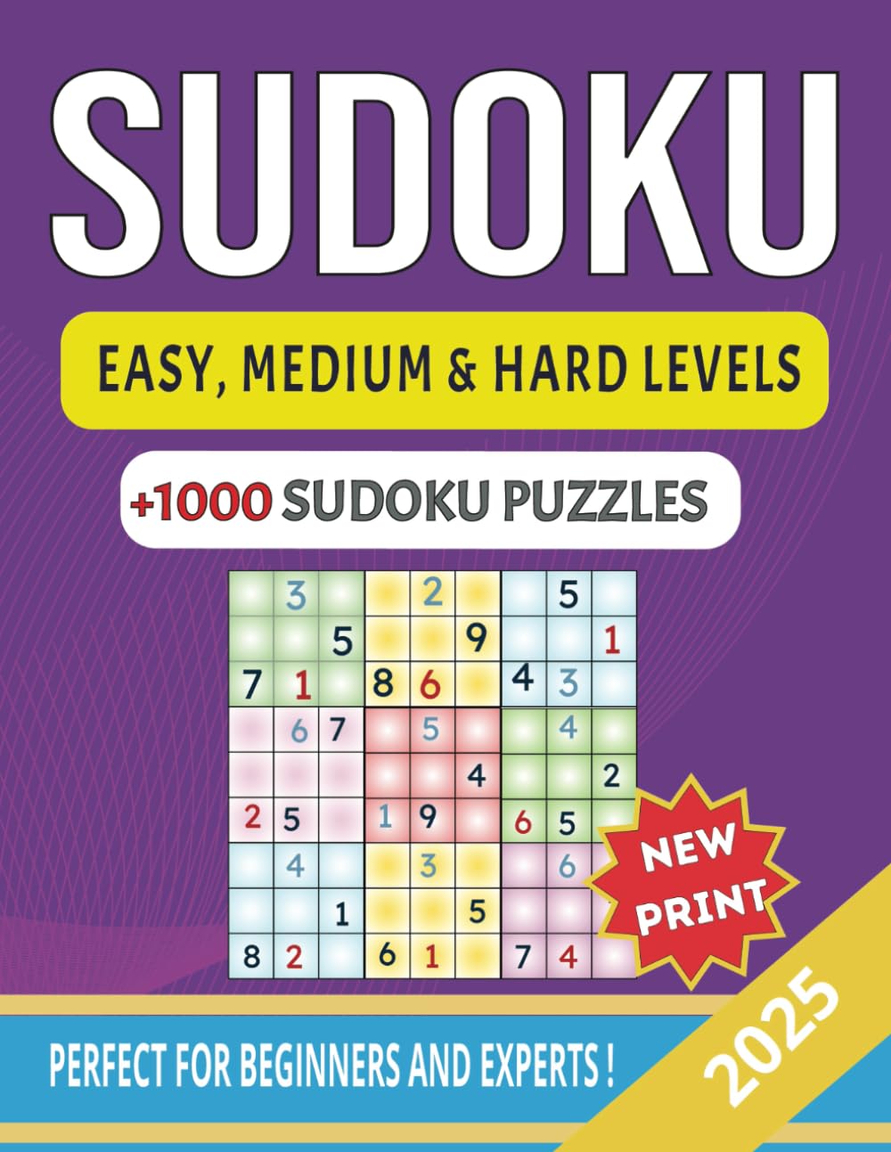 Sudoku Puzzle Book for Adults: 1000+ Easy, Medium, and Hard Puzzles to Relax and Challenge Your Mind