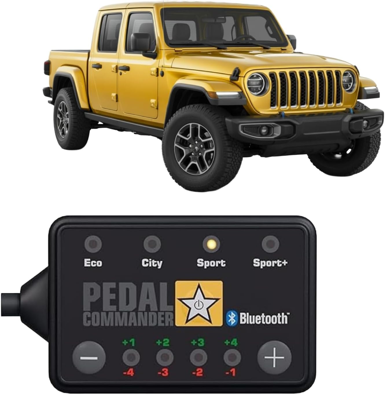 PEDAL COMMANDER Throttle Response Controller Compatible with Jeep Gladiator JT 2020-2026 - Plug-and-Play, 4 Driving Modes, App Control, Throttle Controller Performance, Gladiator JT Truck Accessories