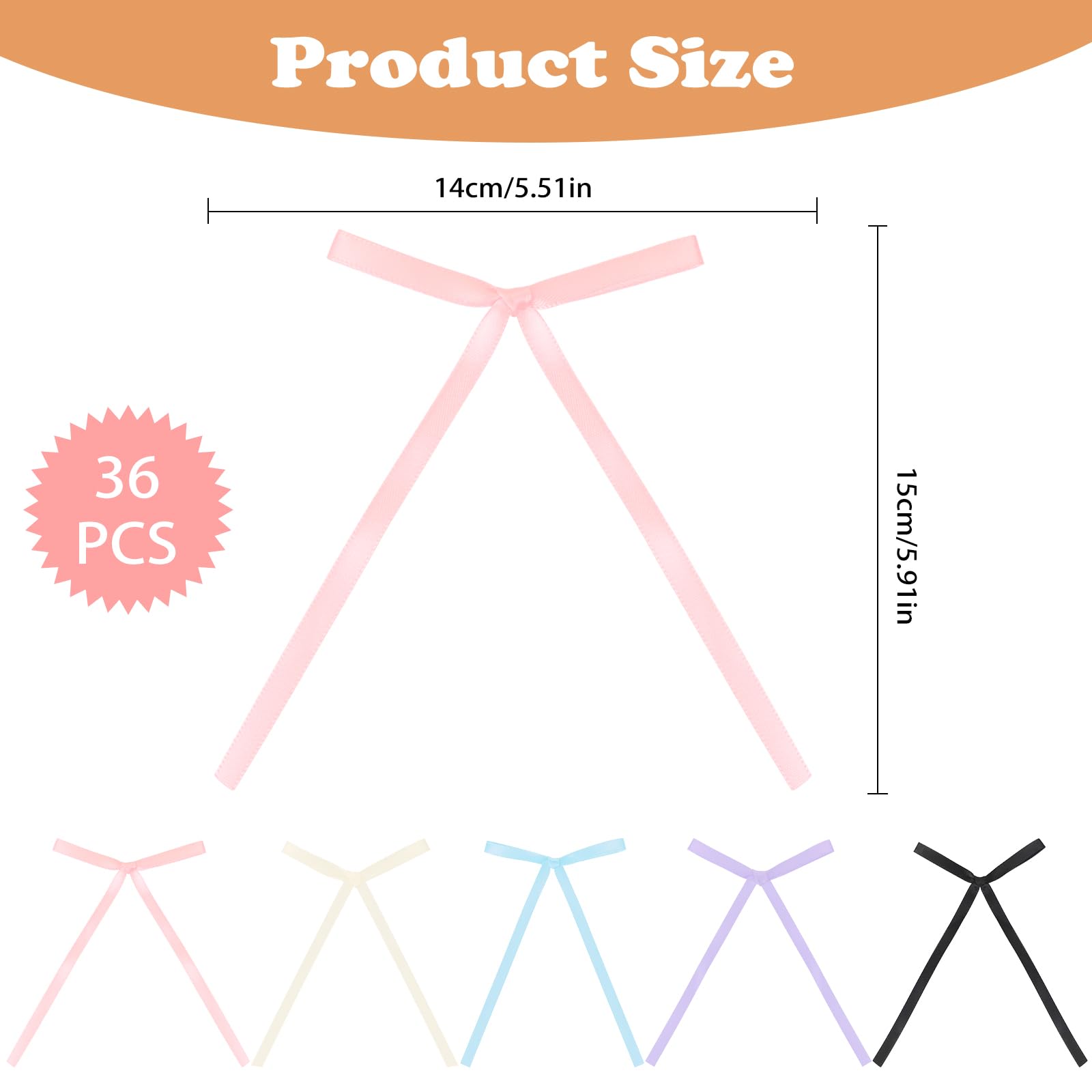 36pcs Bows Cake Toppers,UHOMENY Bowknot Cake Decorations Cute Satin Ribbon Bows for Cake Flowers,Bags,Packaging Boxes,Christmas Tree - Image 2