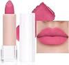 Bright Pink Matte Lip Stick, Light Pink Lipsticks for Women Long Lasting, Smooth Full-Coverage Lipstick, Waterproof Matte Non-Sticky Tinted Lip Balm for Girls & Women