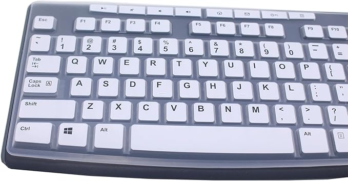 Funda Protectora De Silicona Para Teclado Logitech MK295 MK275 MK270 Blanco miniatura 3