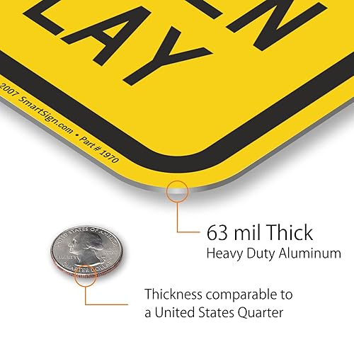 Miniatura 4 de SmartSign Letrero de metal con texto en inglés "Slow - Children At Play" de 18 x 12 pulgadas, serigrafiado, aluminio laminado a prueba de óxido de