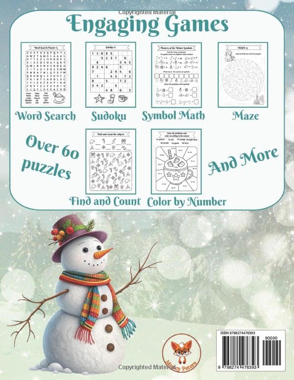 Ultimate Winter Puzzle Book for kids ages 8-12: Brain Games, Word Searches, Crosswords, Mazes & Math Puzzles | Educational Activity Book for Classroom, Homeschool & Screen-Free Fun image 3