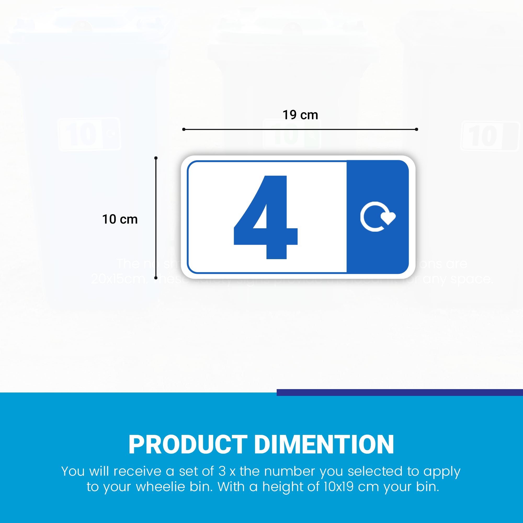 LOT DE 3 Autocollants Pour Poubelle De Tri Des Ordures - Autocollants